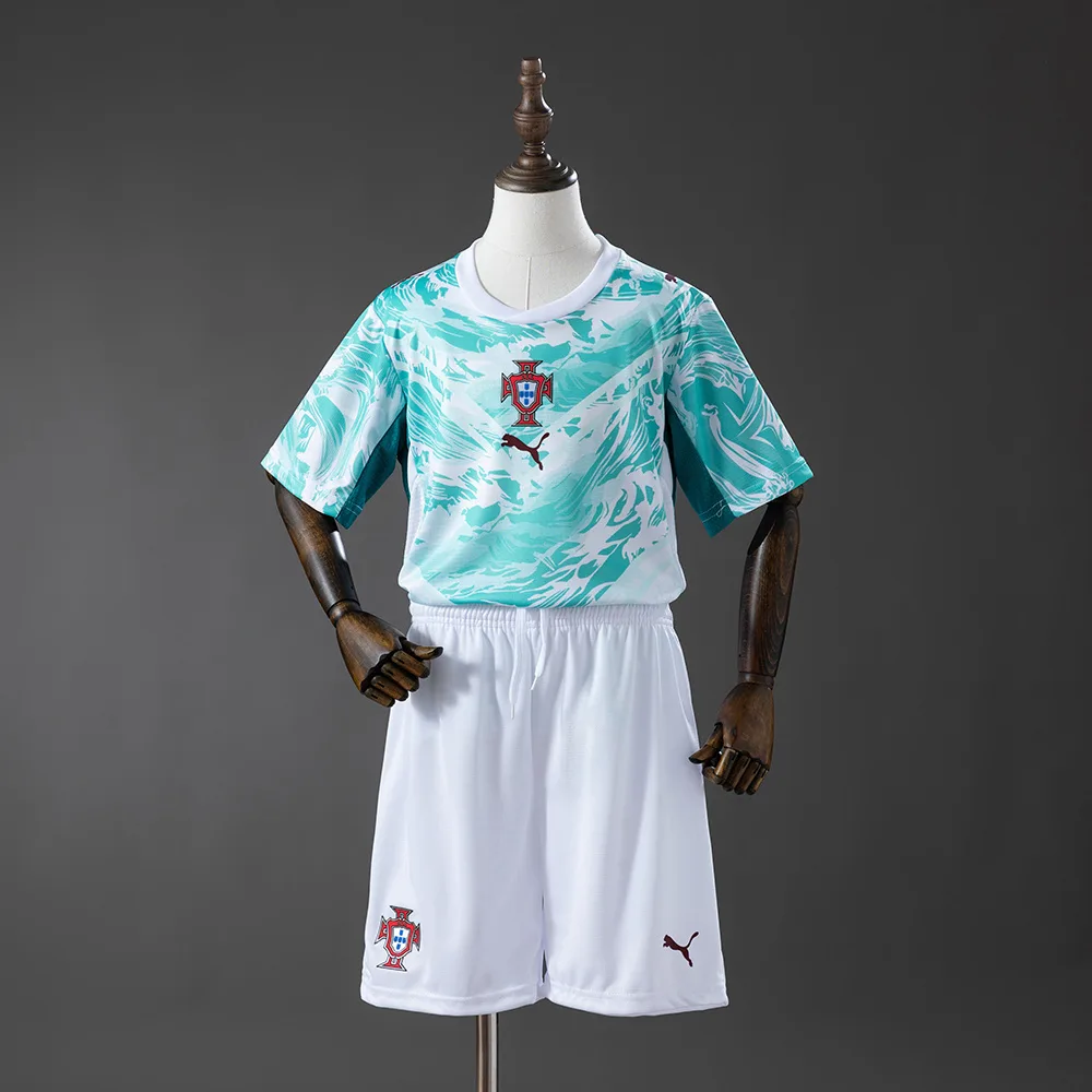 2026 Portugal Auswärts-Fußballtrikot AAA Fan-Qualität Kindergröße — main view