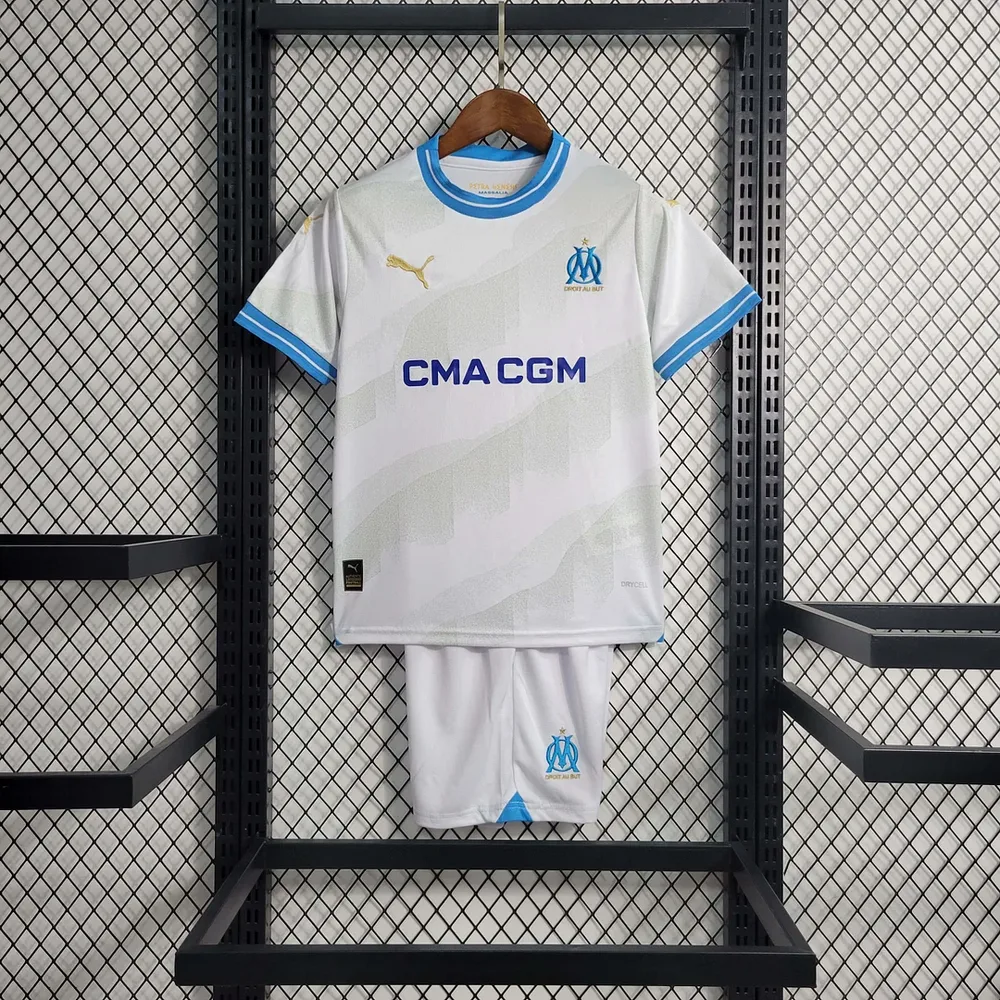 2023/2024 Olympique de Marseille Camiseta Local Calidad Thai Talla Infantil — main view