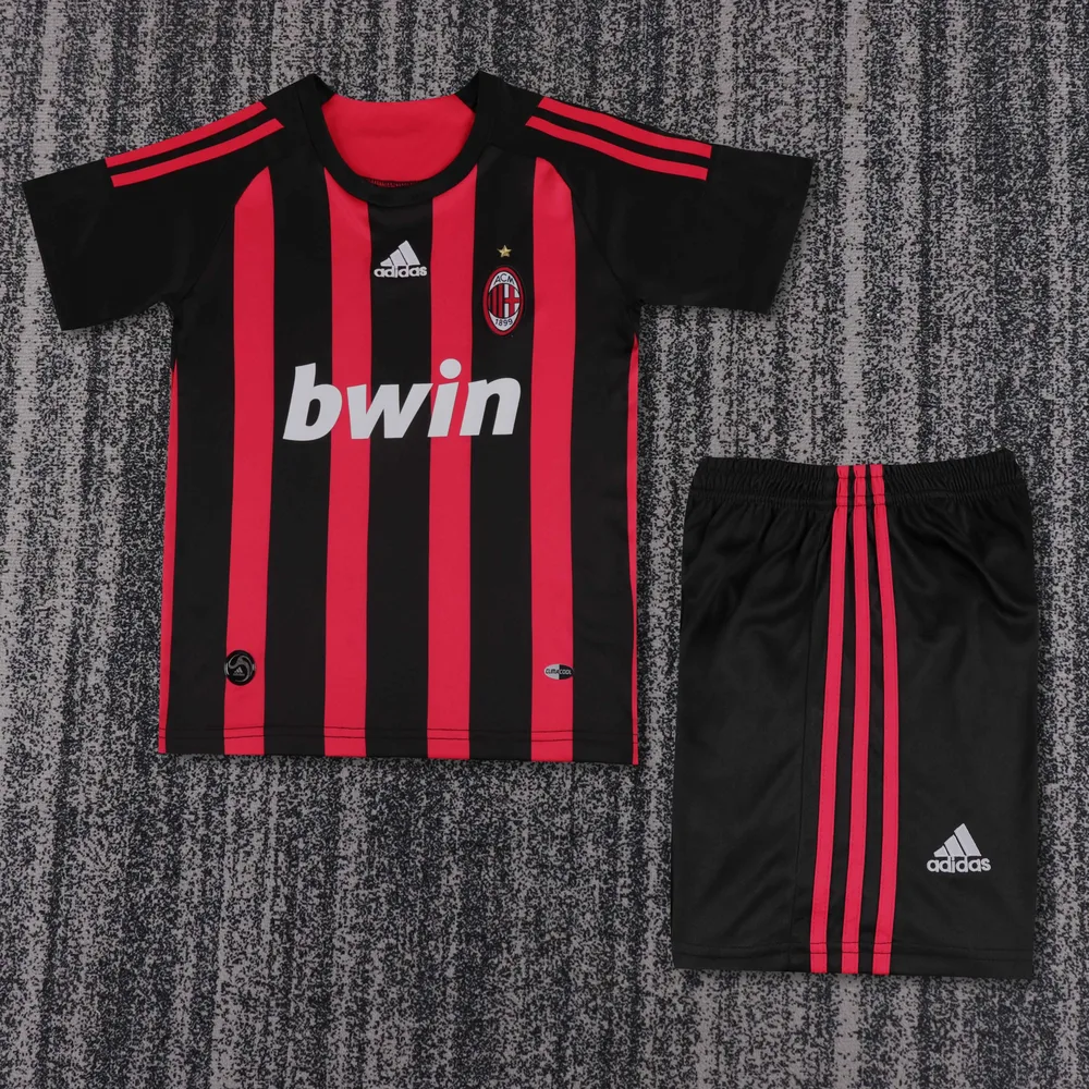2008-2009 Retro AC Mailand Heim Fußballtrikot  Kindergröße — main view