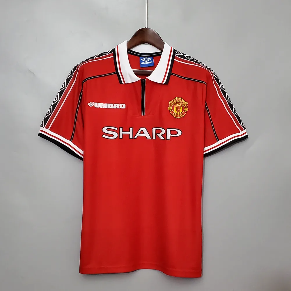 1998/1999 Retro Manchester United Home Football Shirt  — main view