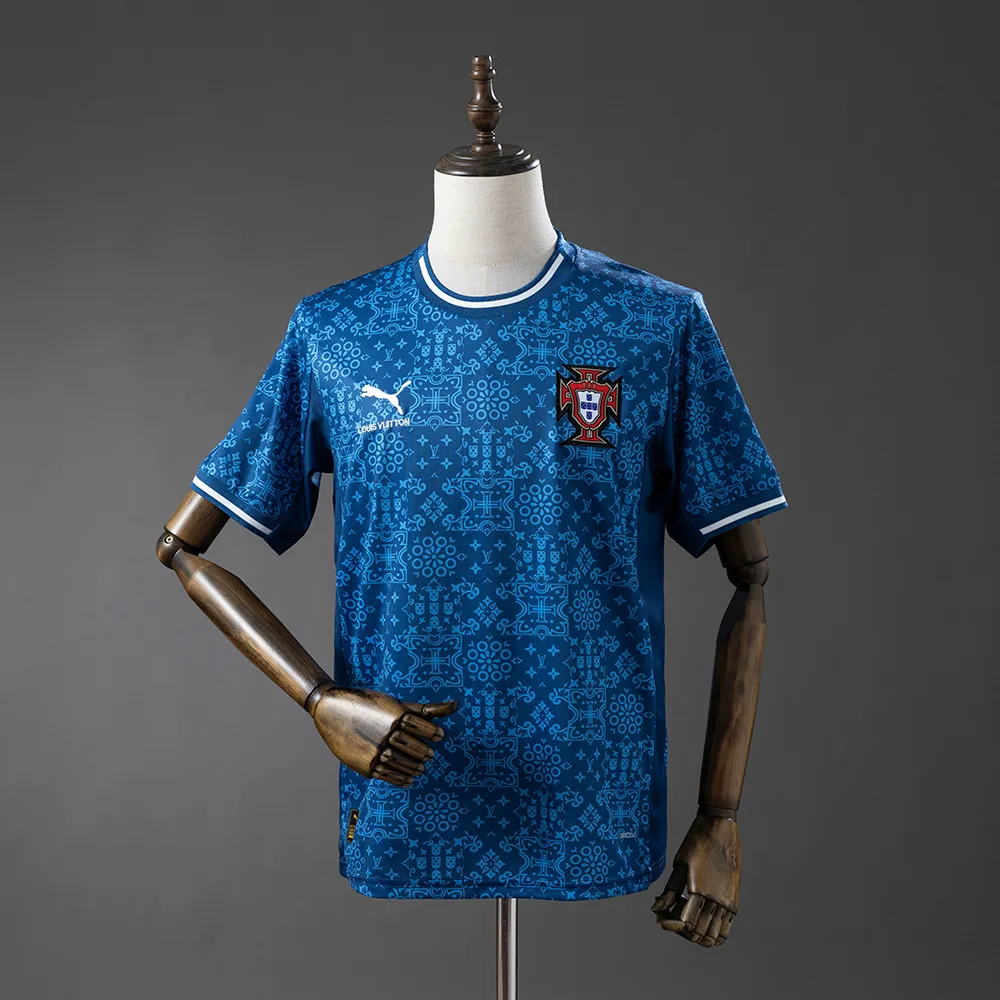 2026 Portugal Sonderausgabe -Blaues Trikot AAA Fan-Qualität — main view