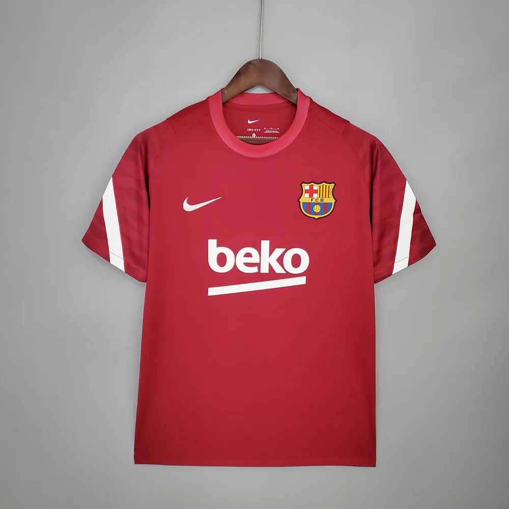 2021-2022 Barcelona Trainingsanzug Rot — main view