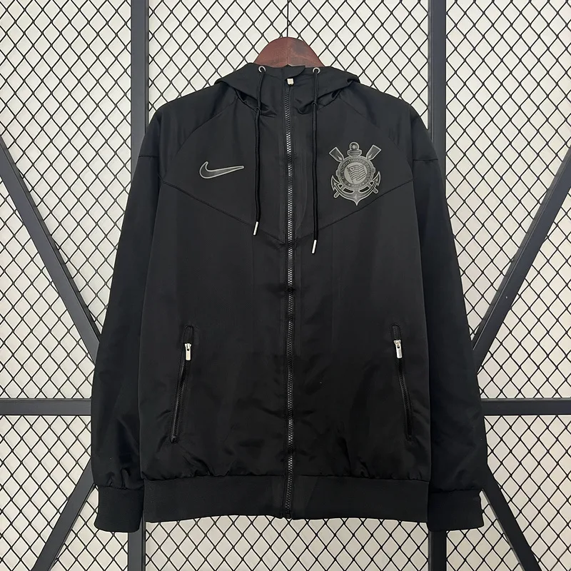 2024 Corinthians Windbreaker Schwarz — main view