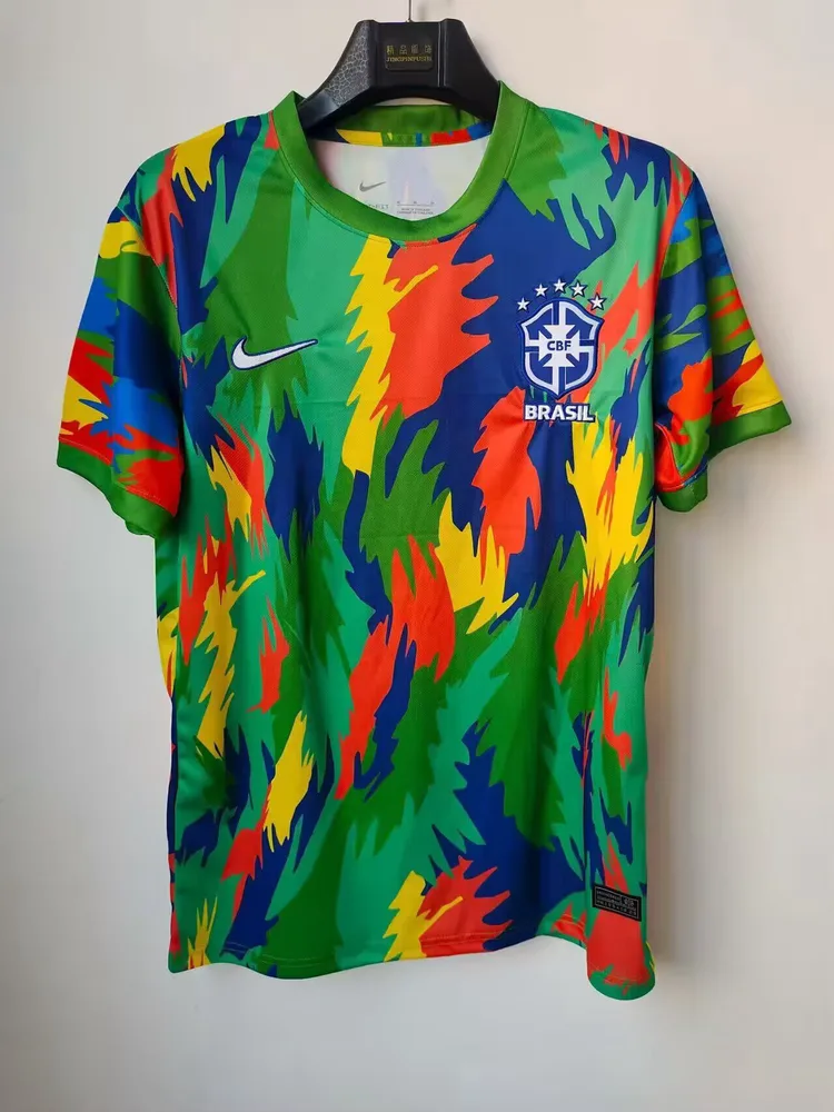 Maillot de football Édition Spéciale Brésil Camouflage col vert 24 2025/2026  — main view
