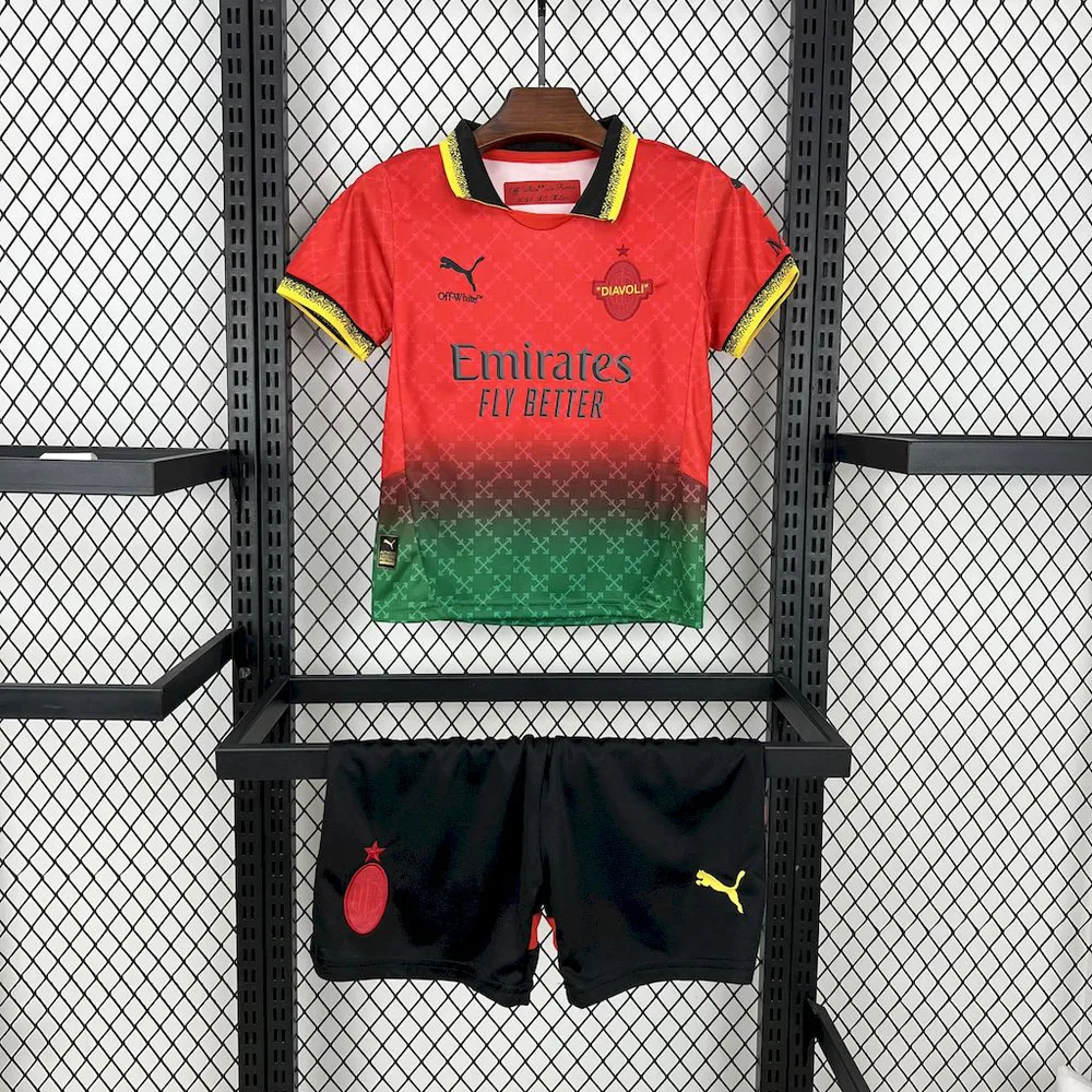 2025/2026 AC Milan Edición conjunta Camiseta de fútbol  Talla infantil — main view