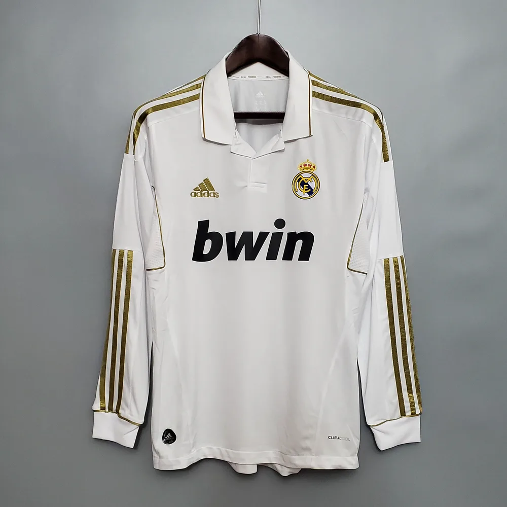 2011/2012 Rétro Manches Longues Real Madrid Domicile  — main view