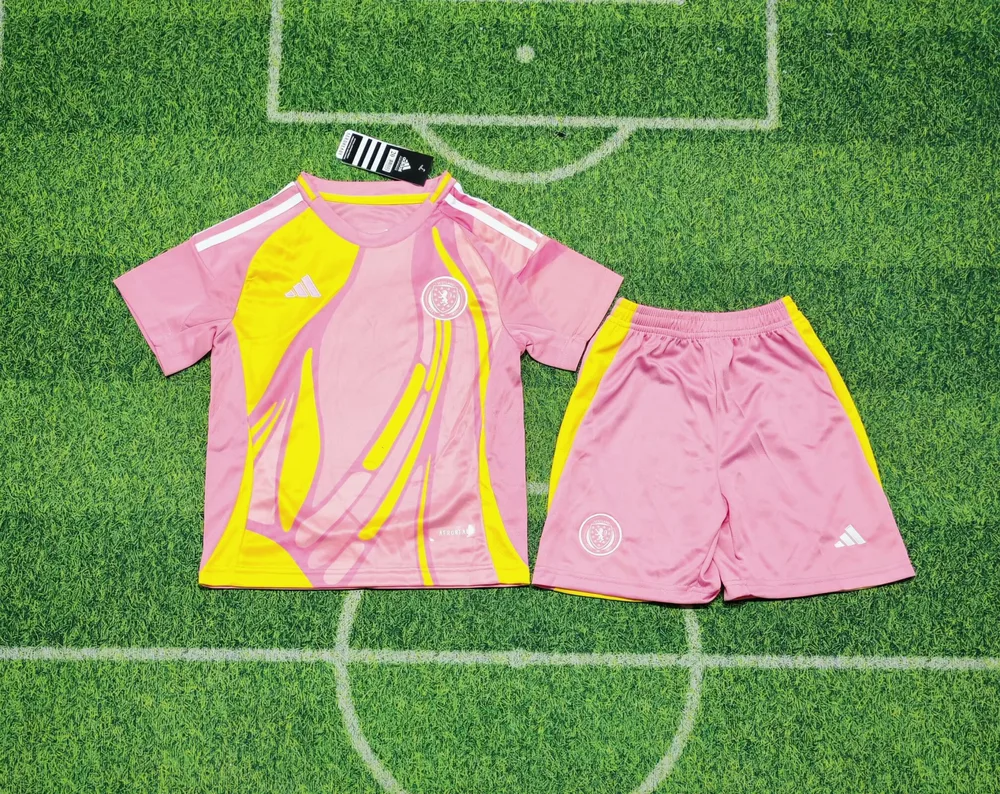 Camisa de Futebol Escócia Seleção Nacional Fora 2025/2026  Tamanho Infantil — main view