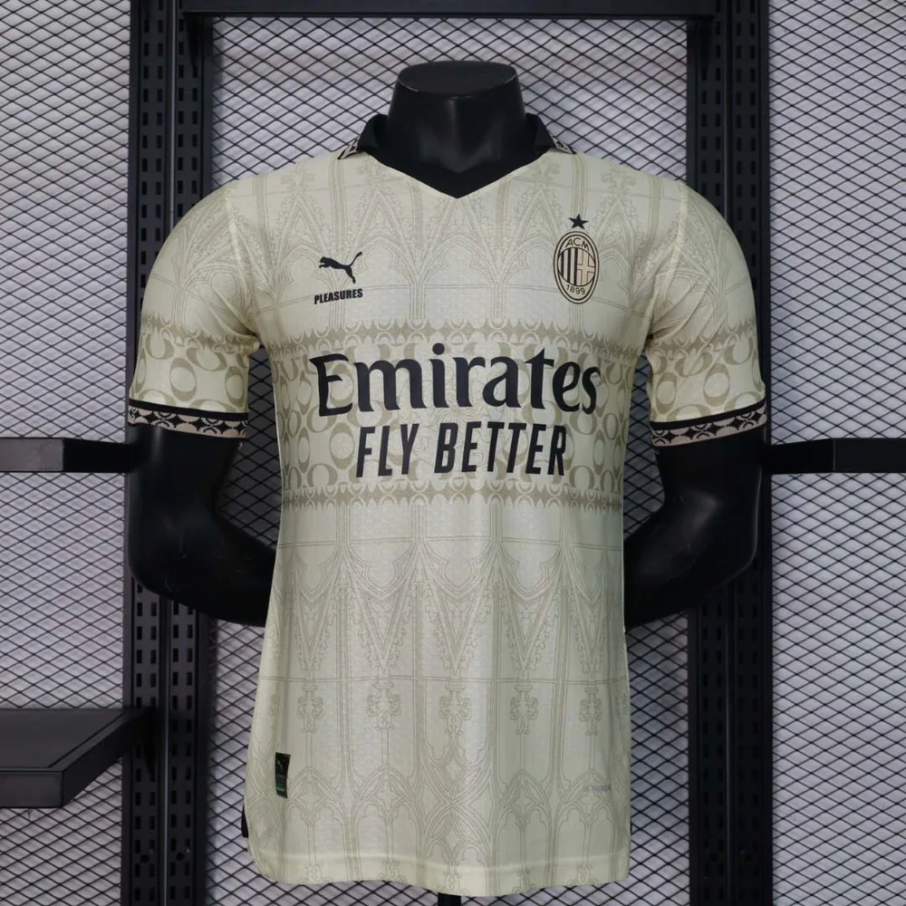 2023/2024 Versão Jogador AC Milan Edição Conjunta Camisa de Futebol  — main view