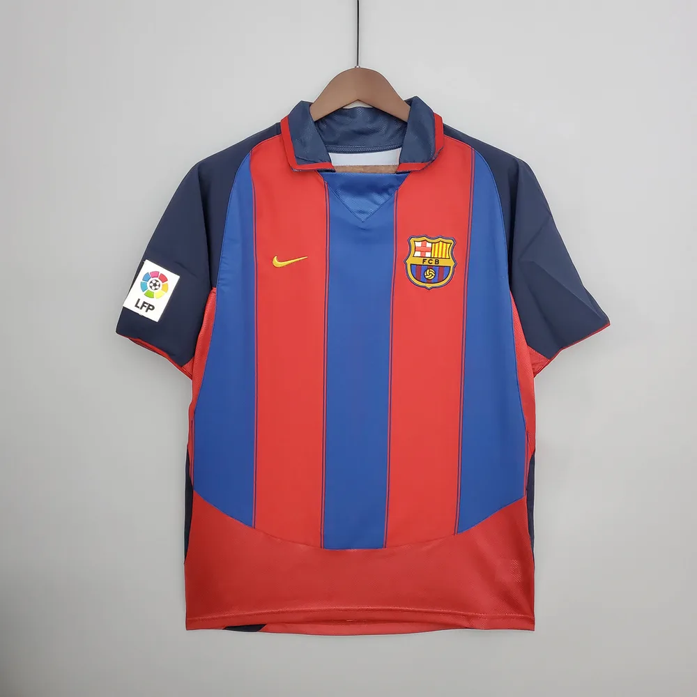 Camisa de Futebol Retro Barcelona Home 2003/2004  — main view