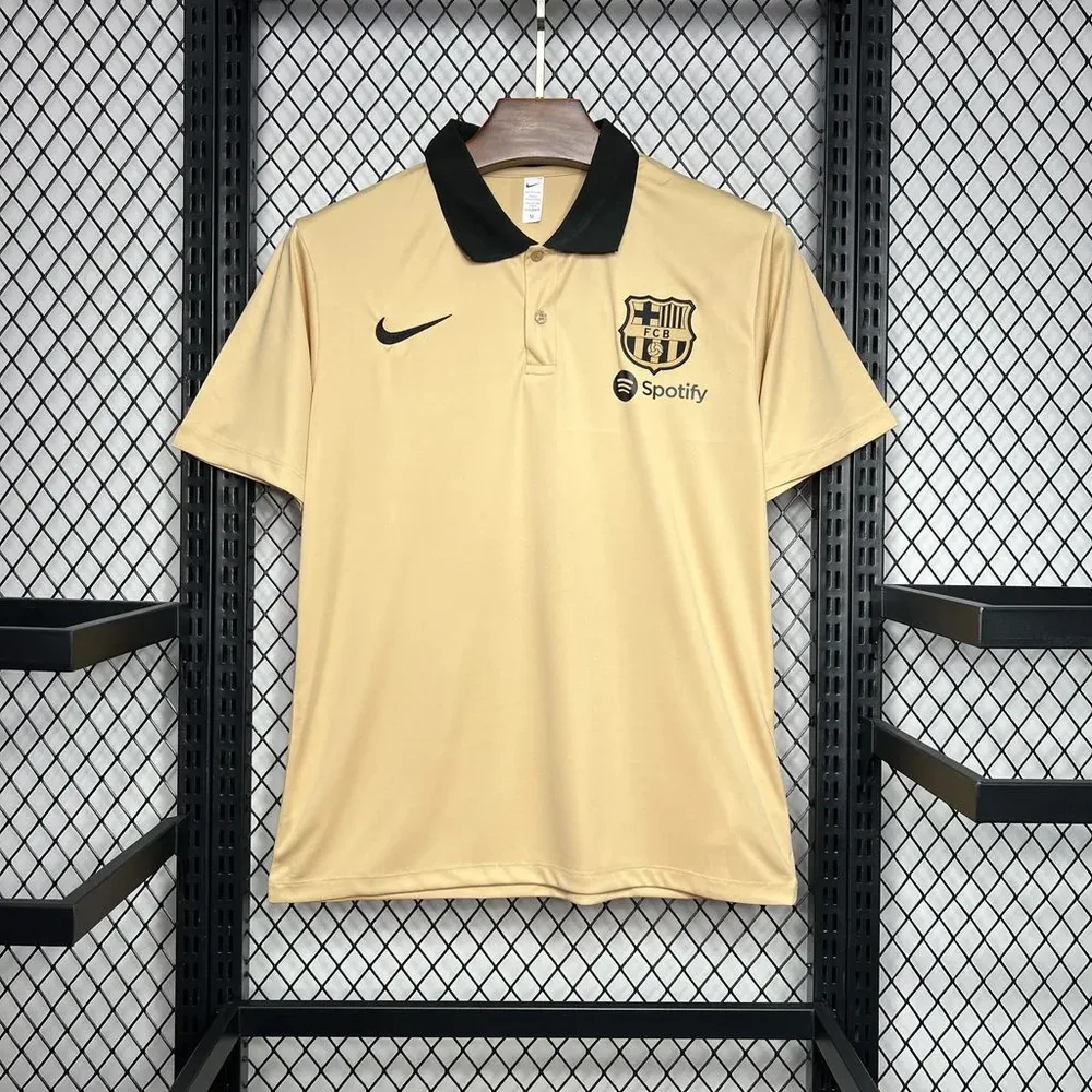 2024/2025 Barcelona Polo Khaki Football Shirt  — main view