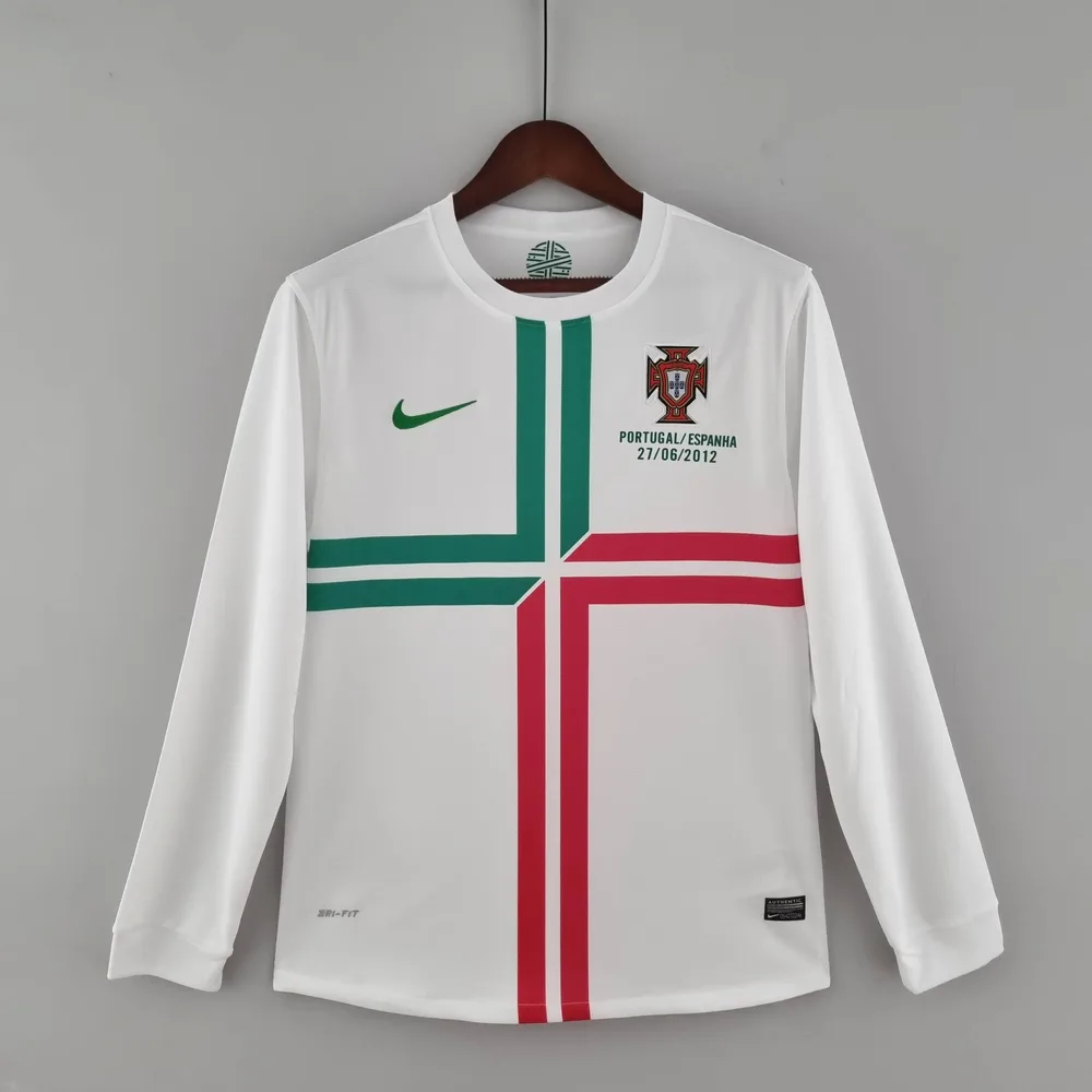 Camiseta de Fútbol Retro Manga Larga Portugal Visitante 2012 — main view