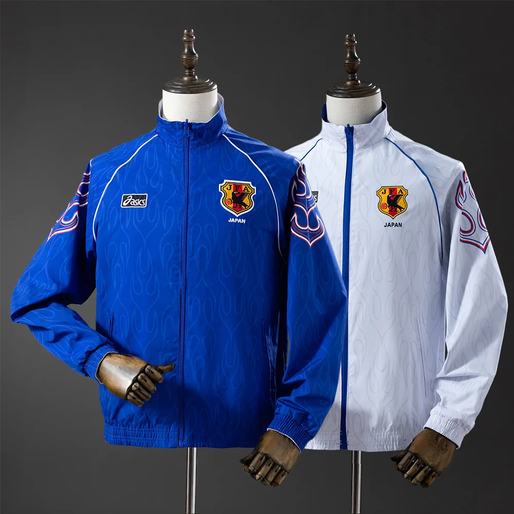2025/2026 Trenchcoat Wendbar -Windbreaker-Blau&Weiß — main view