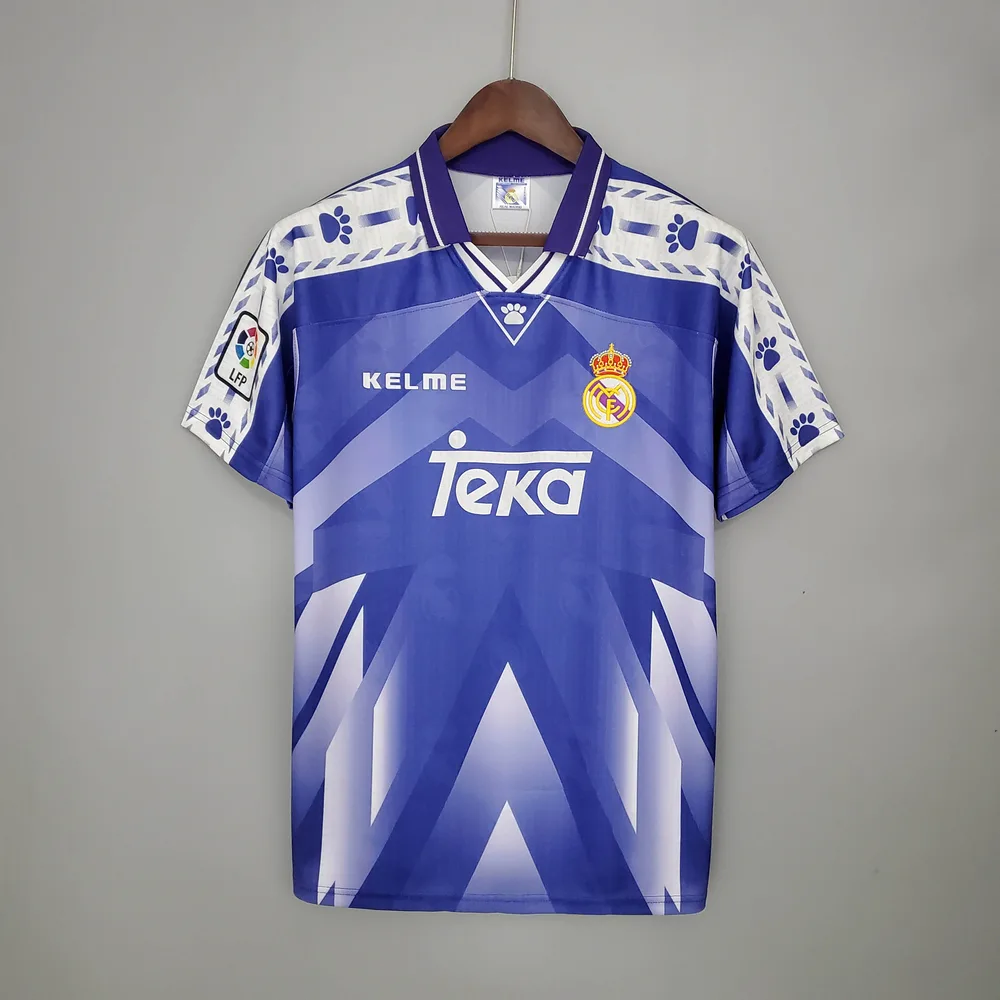 1996/1997 Retro Real Madrid Auswärts Fußballtrikot AAA fan-gradät — main view
