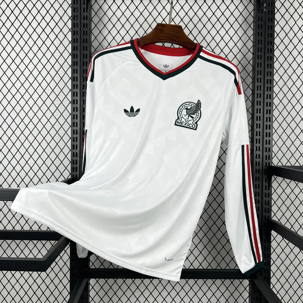 2026 Langarm Mexiko Nationalmannschaft Auswärts-Fußballtrikot AAA Fan-Qualität — main view