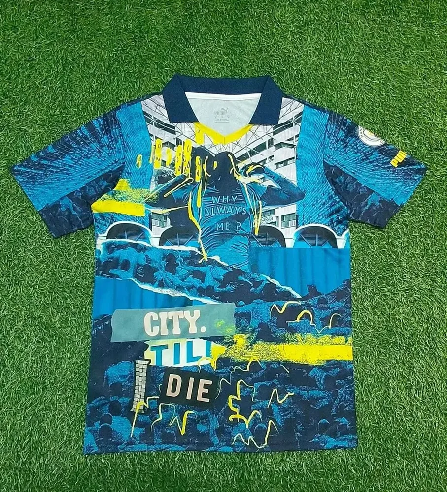 2025/2026 Manchester City Limited Edition Blue Football Shirt   — main view