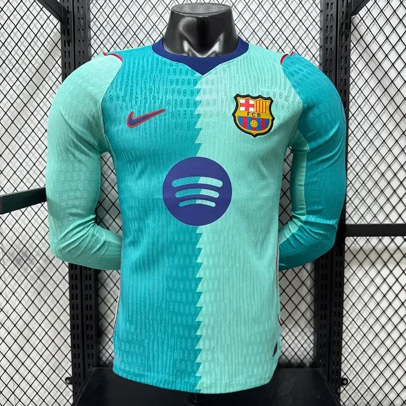 Maillot de football troisième extérieur Barcelone manches longues version joueur 2026/2027 landaise  — main view
