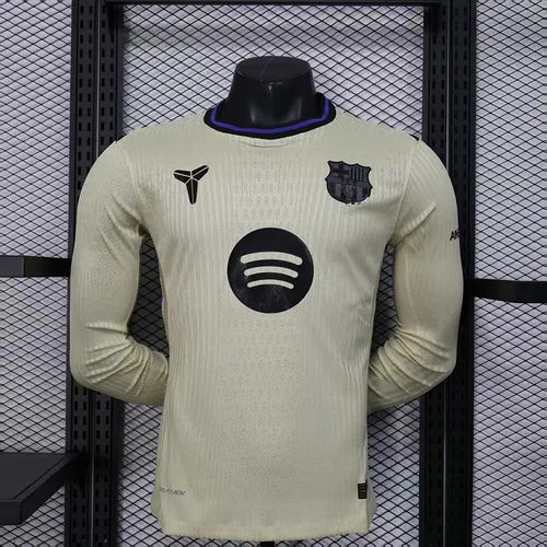 2025/2026 Manga Larga Versión Jugador Camiseta de Fútbol Visitante del Barcelona  — main view