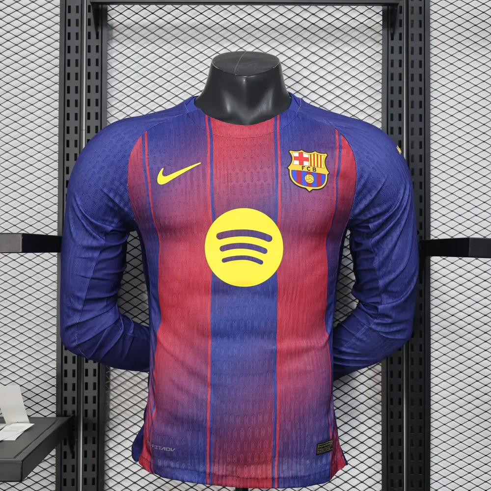 2025/2026 Manga Longa Barcelona Camisa de Futebol Principal  — main view