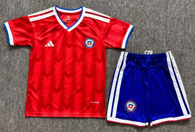 2025/2026 Chile Heim Fußballtrikot AAA fan-gradät Kindergröße — main view
