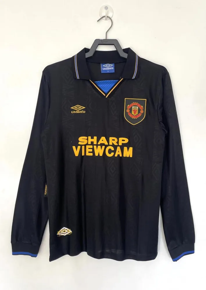 1993/1994 Retro Long Sleeve Manchester United Third Away Football Shirt  — main view