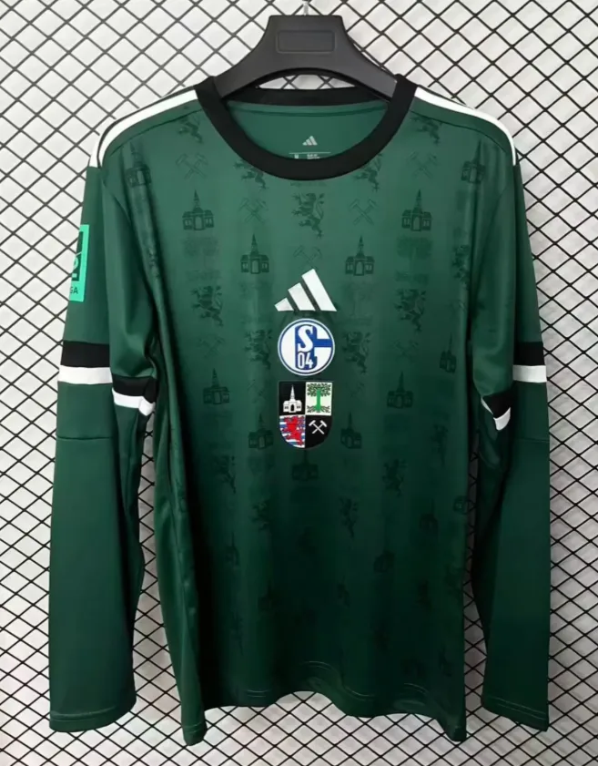 2025/2026 Long Sleeve Schalke 04 150th Anniversary Edition Football Jersey  — main view