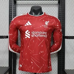 2026/2027 قميص ليفربول المنزلي بأكمام طويلة نسخة اللاعب لكرة القدم جودة تايلاندية  — main view