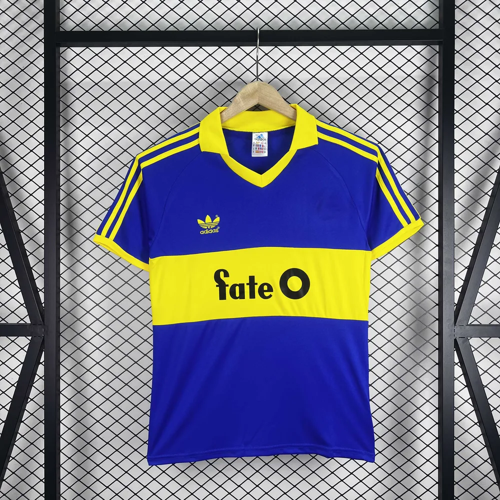 1986/1988 Retro Boca Juniors Home Football Jersey   — main view