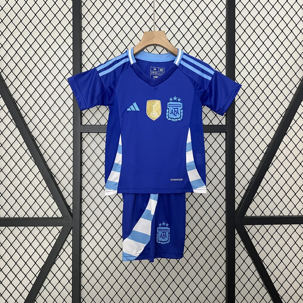2024 Camiseta Visitante Selección Nacional de Argentina AAA calidad fan Talla Infantil — main view