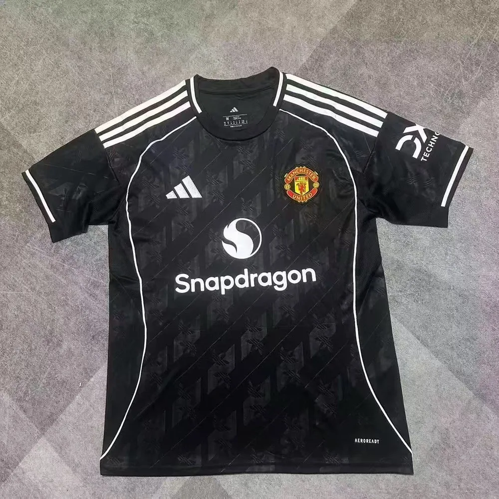 2025/2026 Manchester United Special Edition Black And White Football Jersey  — main view