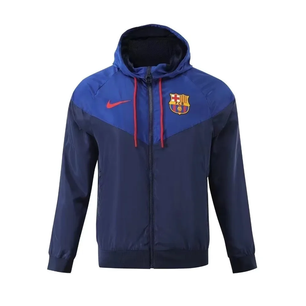 2025/2026 Camisa Corta-Vento Azul Escuro do Barcelona  — main view
