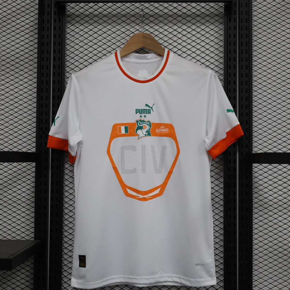 Maillot de foot extérieur Côte d'Ivoire 2022 AAA qualité fan — main view