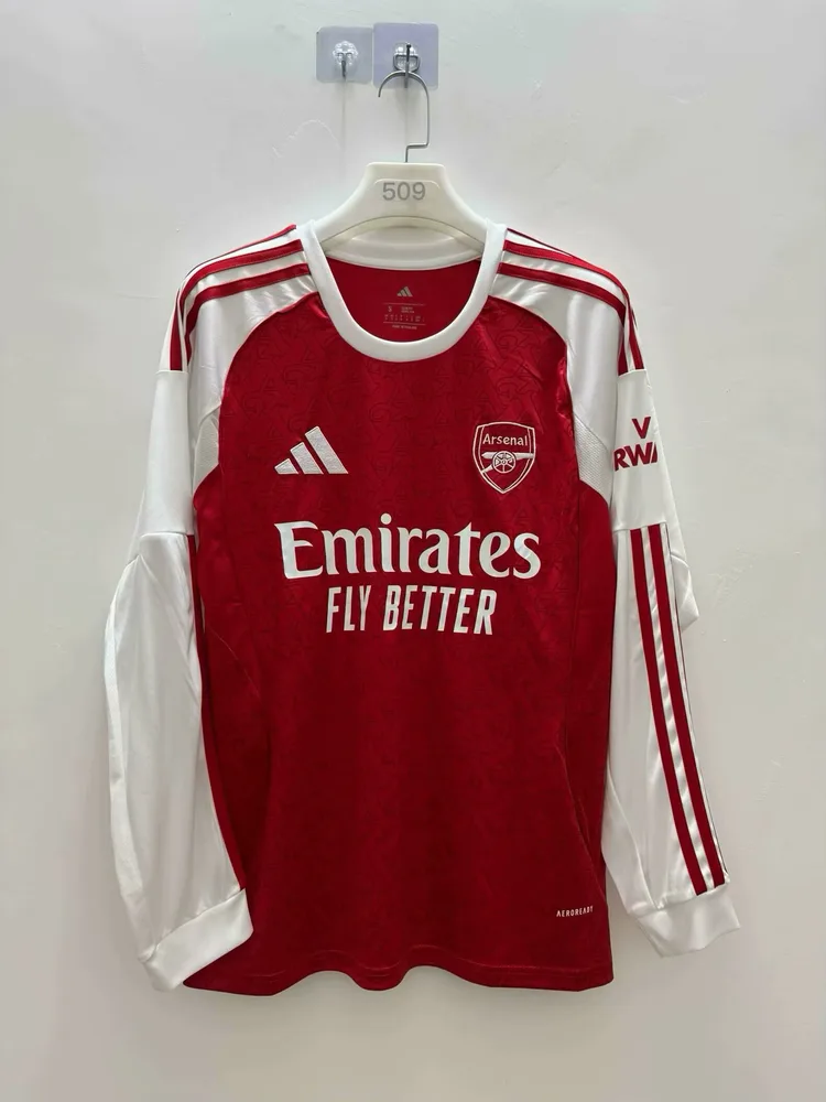 2025/2026 Long Sleeves Arsenal Home Football Jersey  — main view