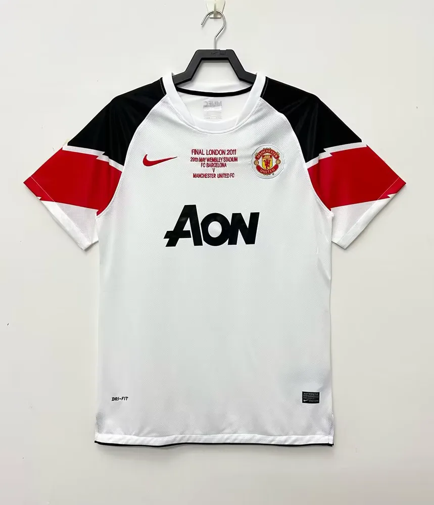2010/2011 Retro Manchester United Auswärts Fußballtrikot AAA fan-gradät — main view