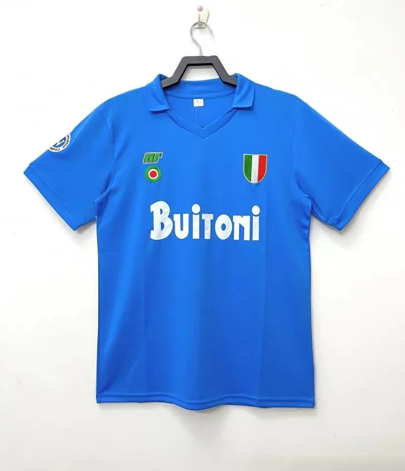 1987/1988 Vintage Napoli Heim-Fußballtrikot  — main view