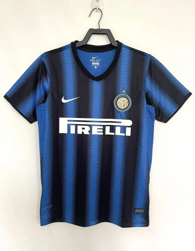 2010/2011 Retro Internazionale Milan Heim Fußballtrikot  — main view