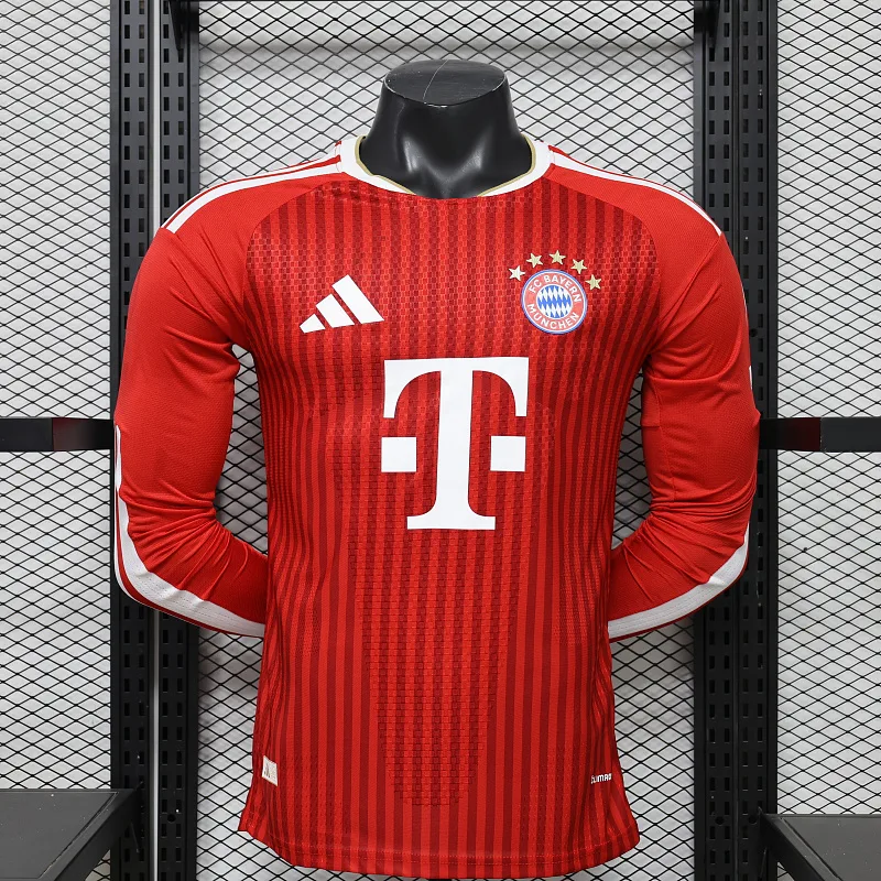2026/2027 Mangas Longas Versão Jogador Bayern Munich Casa Camisa de Futebol   — main view