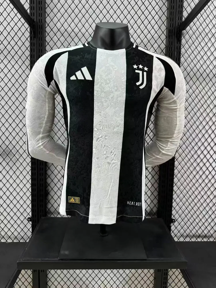 2024/2025 Player Version Juventus Home Long Sleeve Football Shirt  — main view