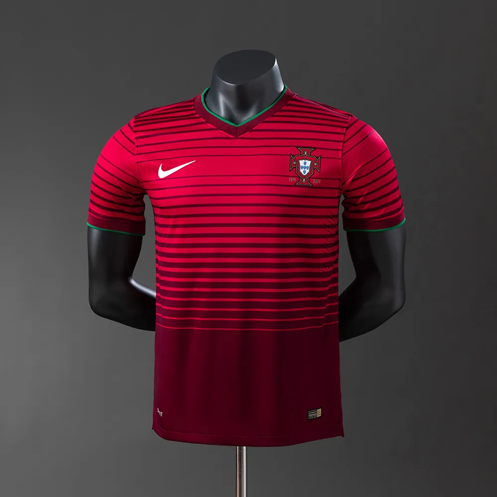 2014 Retro Spieler Version Portugal Heim Trikot AAA Fan-Qualität — main view