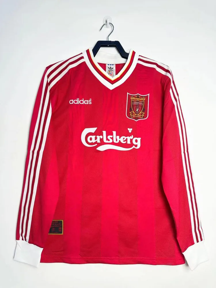 1995/1996 Retro Liverpool Home Football Jersey Long Sleeve  — main view