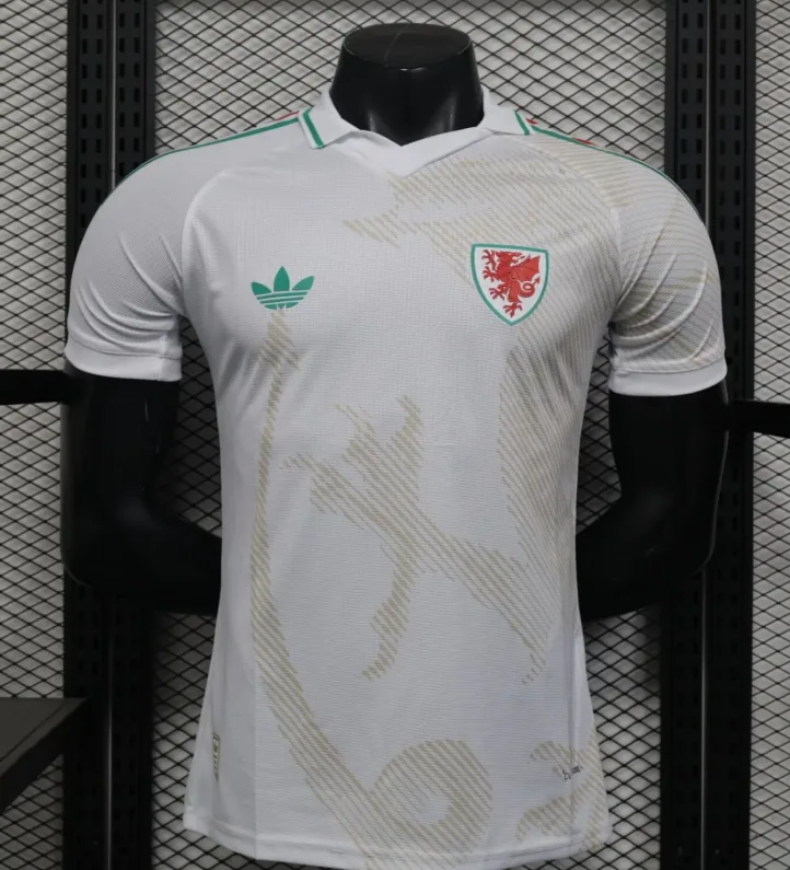 2026 Spielerversion Wales Auswärts Fußballtrikot  — main view