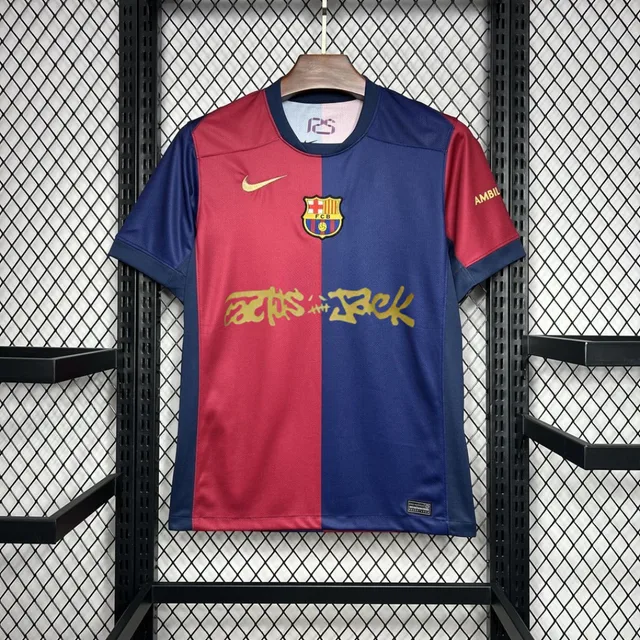 2024/2025 Barcelona x Travis Scott Collab Home Football Shirt  — main view
