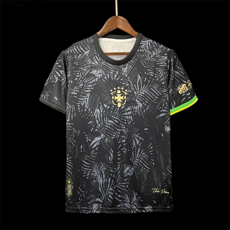 2023/2024 Brasilien Sonderedition Schwarz Trikot AAA fan-gradät — main view
