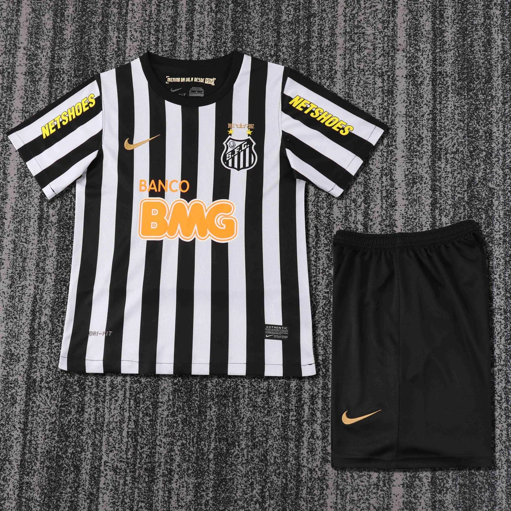 2012/2013 Retro Santos Auswärts Fußballtrikot Kindergröße AAA fan-gradät — main view