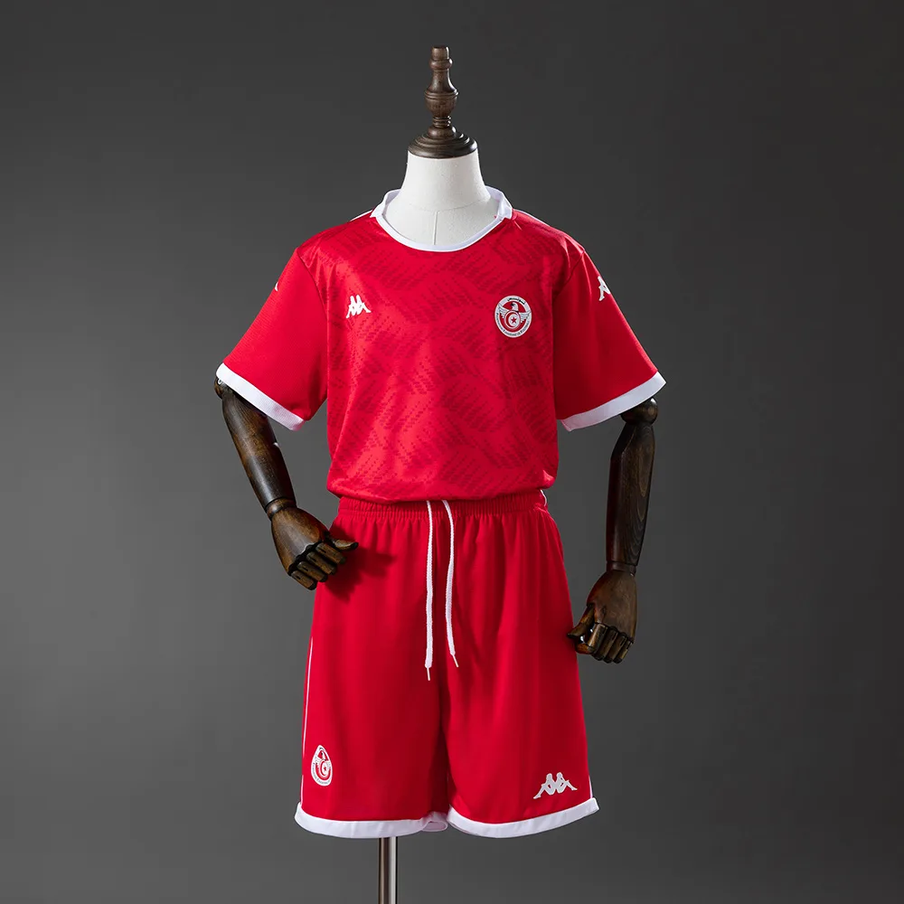 2026 Tunisia Home Kids Kit Jersey — main view