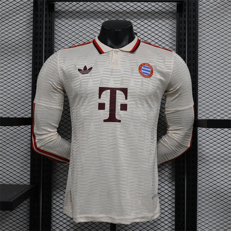 2024/2025 Langarm Bayern München Drittes Auswärts Spielerversion Fußballtrikot  — main view