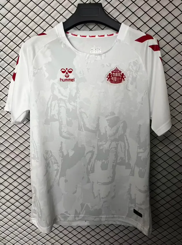 2025/2026 Sunderland AFC White-gray Football Jersey  — main view