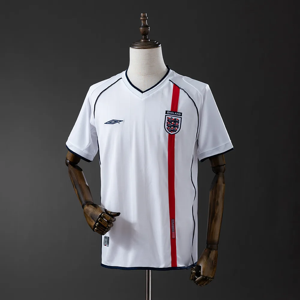 2002 Retro England Home Football Shirt  — main view