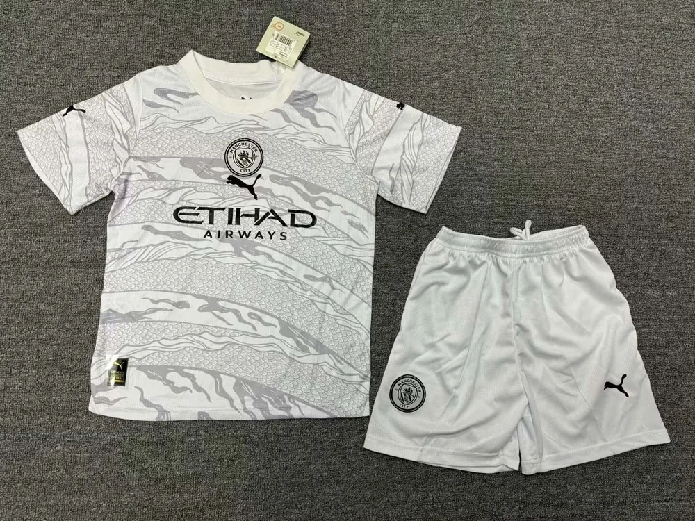 Camiseta de Fútbol Edición Especial Gris Manchester City 2023/2024  Talla Infantil — main view