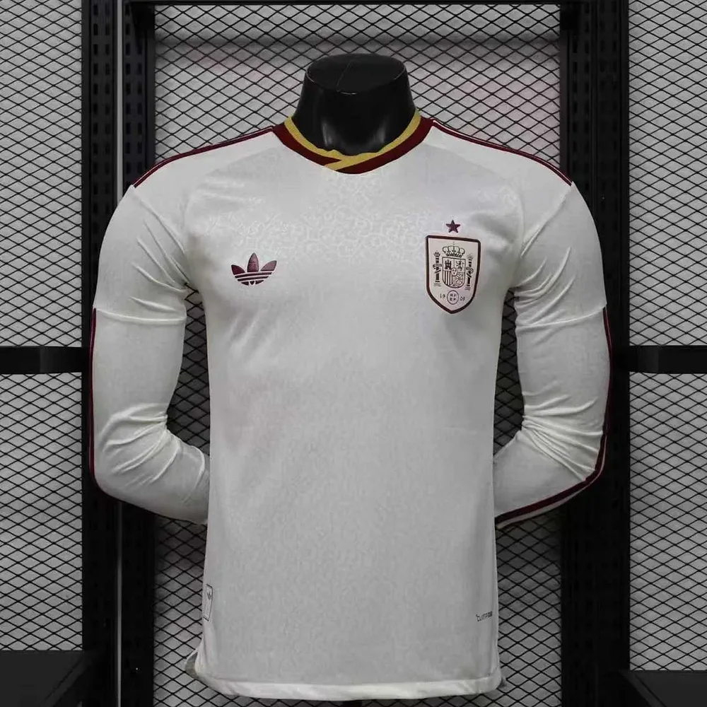 2026 Long Sleeves Player Version Spain National Team Away Football Jersey   — main view
