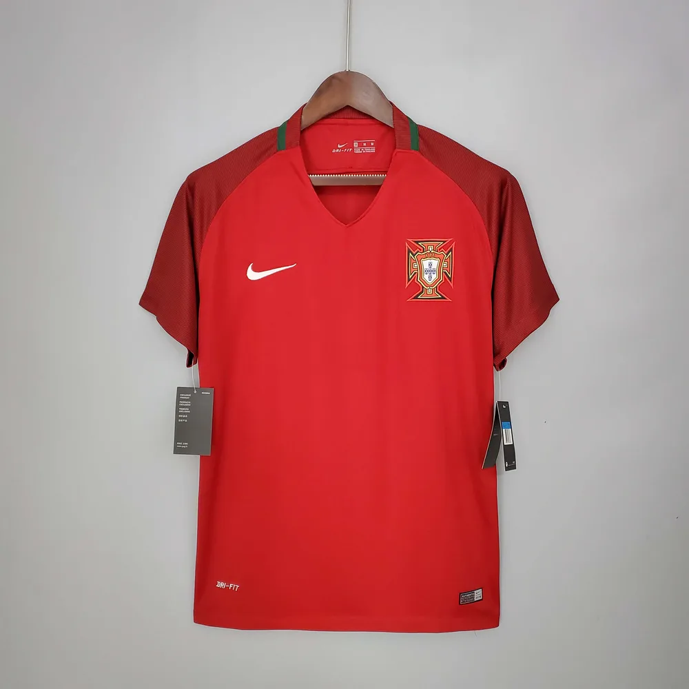 Camisa de Futebol Retro 2016 Portugal Casa   — main view